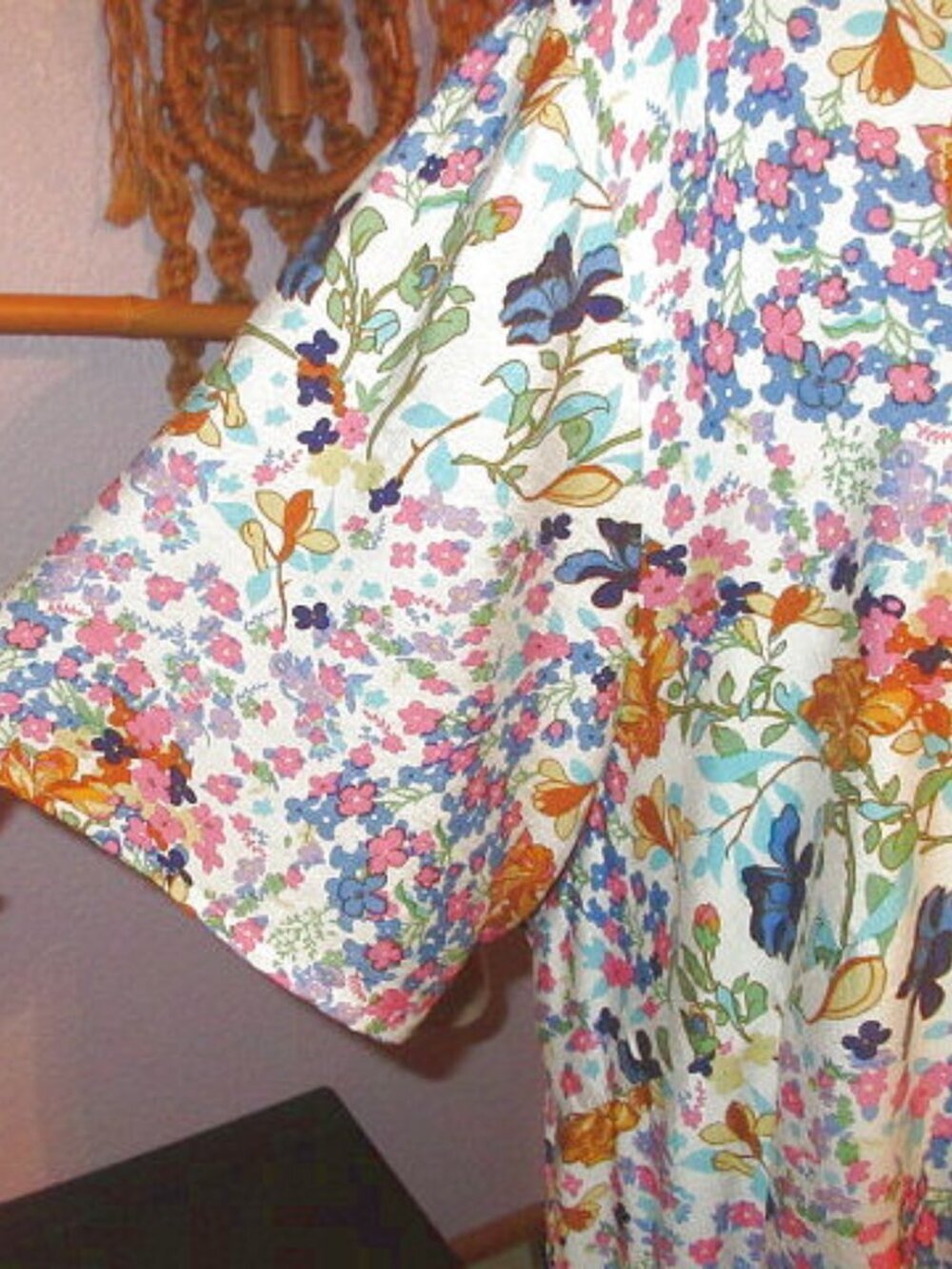 BloomChic Cottagecore Maxi Dress Size 28 Pockets Swing Pleated Flutter Fairy NWT - Picture 4 of 10